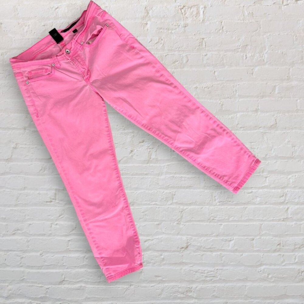 Calvin Klein Coastal Preppy Nantucket Pink Cropped Ankle Jeans 6P Petite Spring
